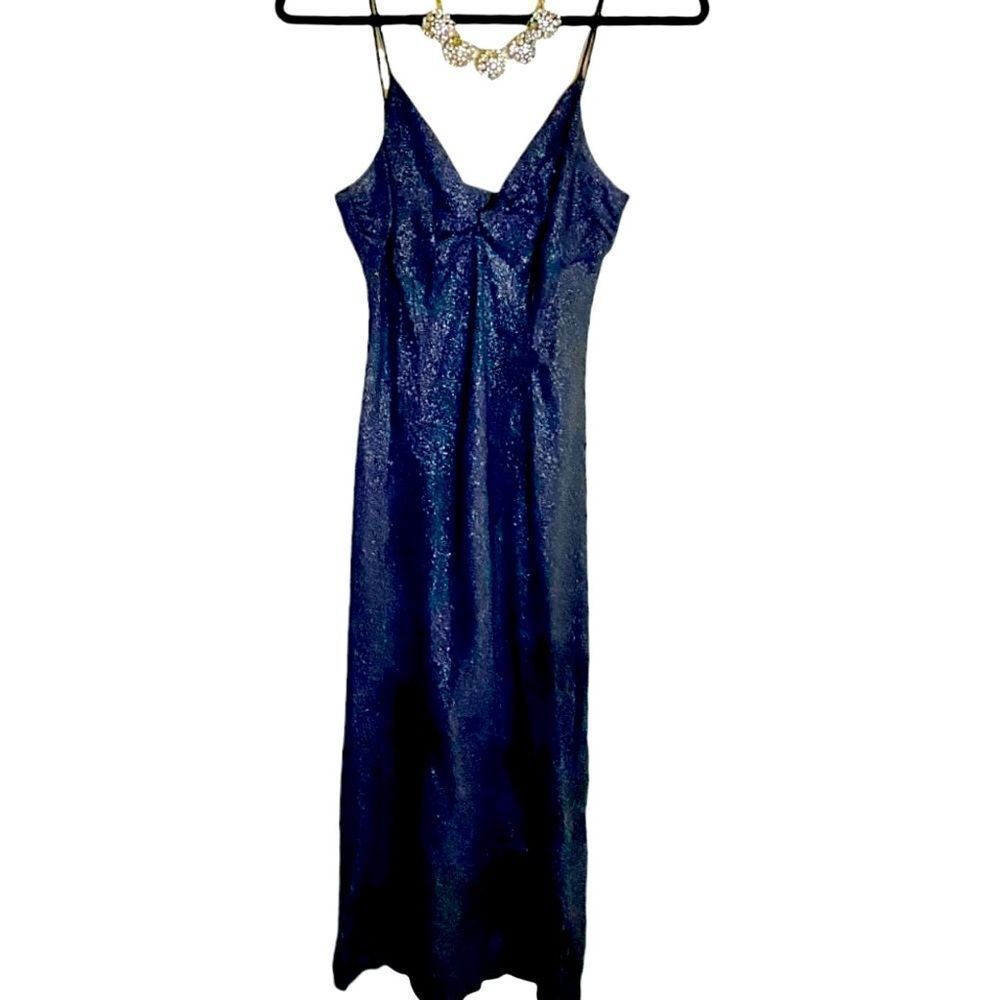 Franco Mirabelli Vintage Black & Silver Sparkle Dress